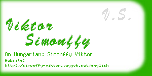 viktor simonffy business card